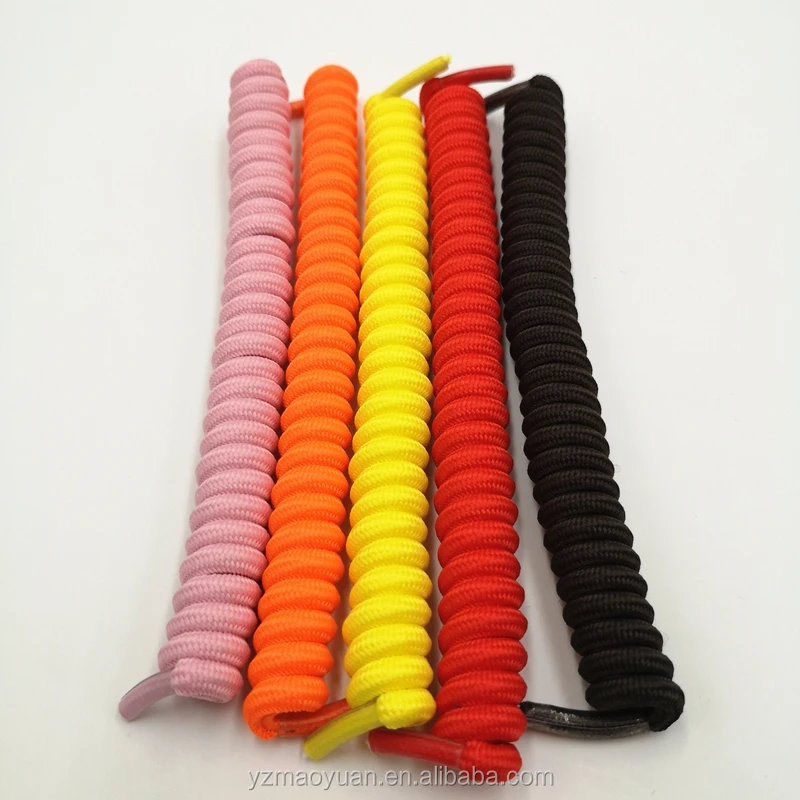 Custom Length No Tie Elastic Spiral Curly Shoelaces Buy Curly