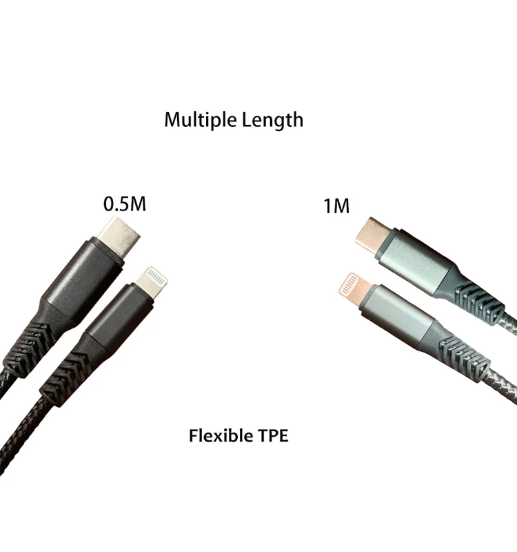2019 Hot Selling Certified Short 8 pin usb cable for Lighting charging Cables, USB Charging Data Cord Compatible With iPhones - ANKUX.COM