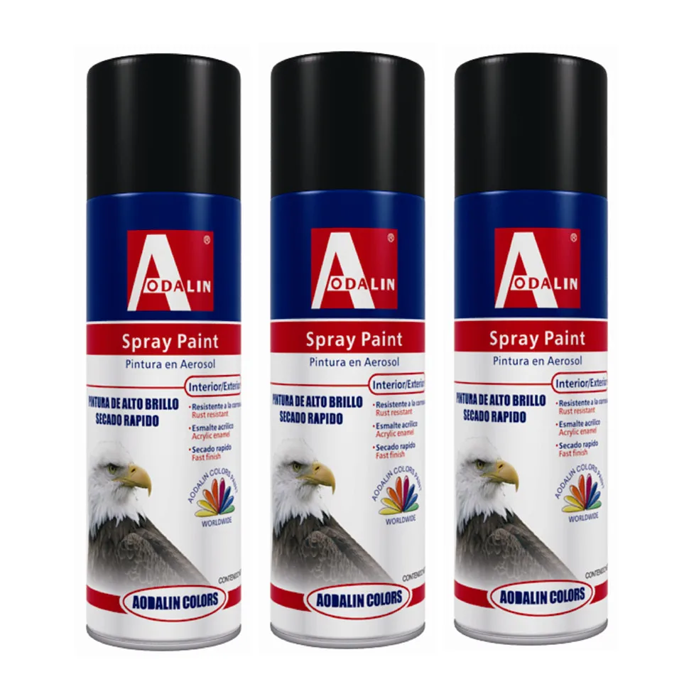 Aerosol Tinplate Can Acrylic Rubber Spray Paint 15um Finess