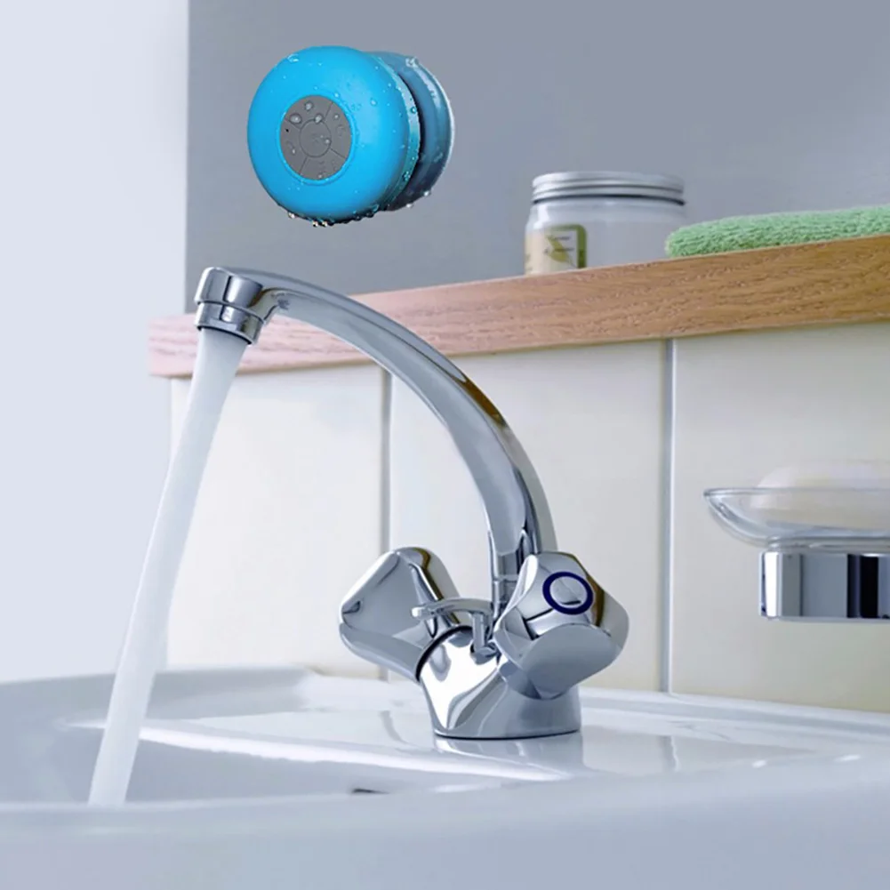 Newest IPX5 Waterproof Sucker Shower Bluetooth Speaker Portable Mobile Phone Wireless Mini Speaker for Bathroom - ANKUX.COM