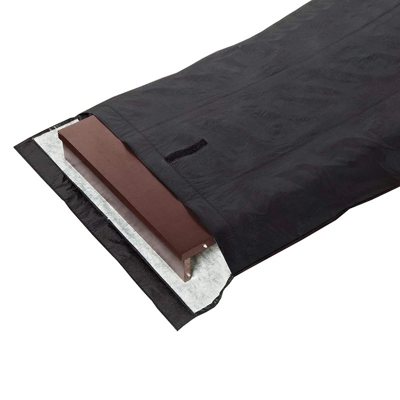 Felt Lined Dining Table Leaf Storage Bag With Hook And Loop Closure