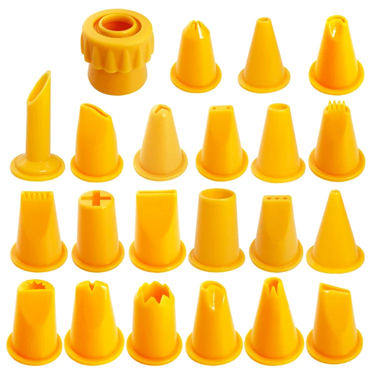 Cake Decoration Items Kit Plastic Piping Nozzles Adapter Pastry Bags