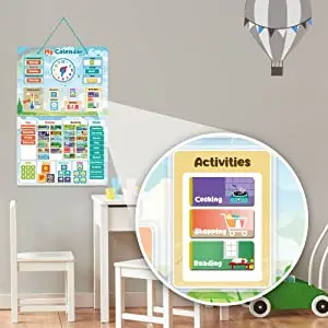 My First Daily Calendar For Kids Magnetic Educational Toy For Toddlers ...