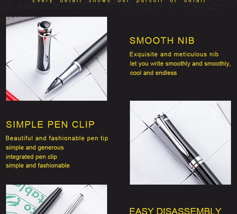 High Quality Luxury Business Office Gift Metal Roller Ballpoint Ballpen Set With Promotion Custom Logo Stationery Supplies