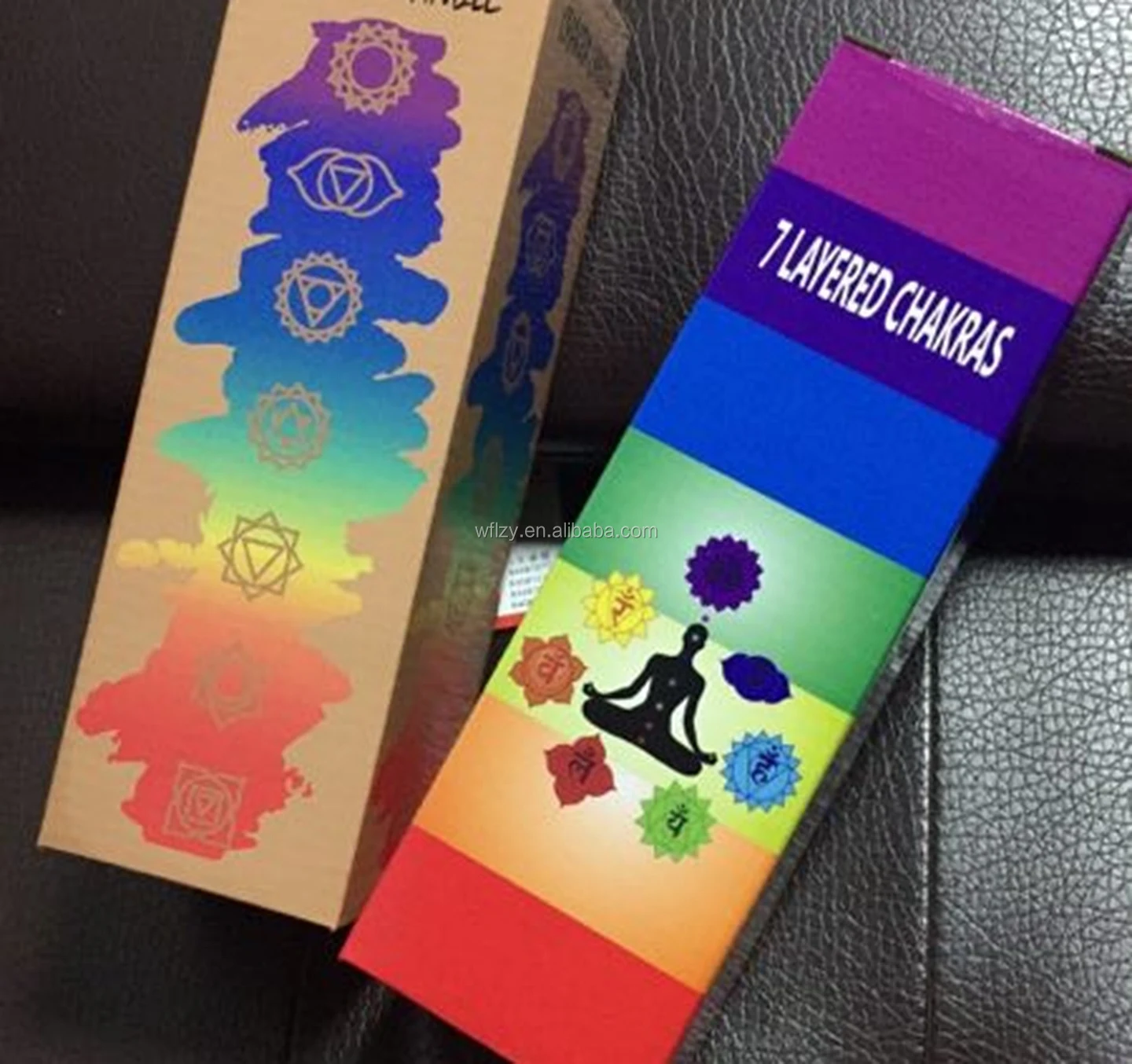 Unscented Multi Color Chakra Glass Prayer Devotional Custom Prayer