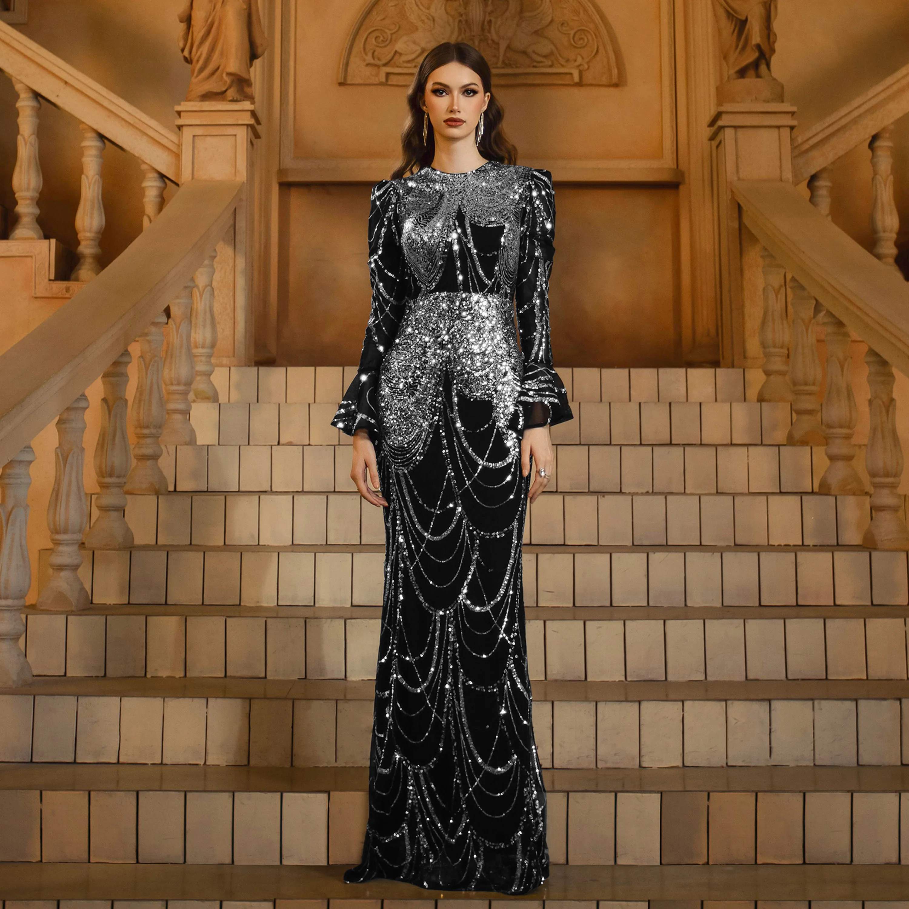 sequin dress dubai Gio