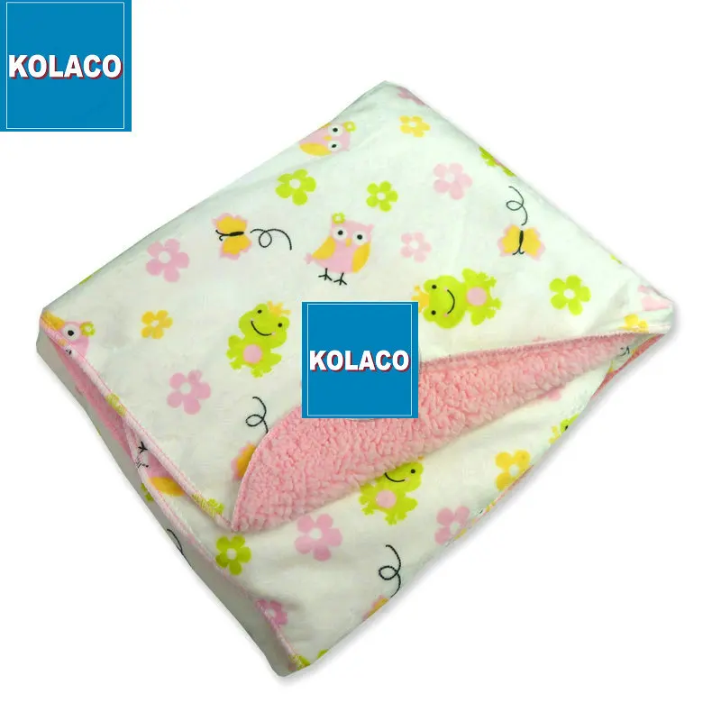 High quality softextile breathable  receiving floral baby muslin blanket