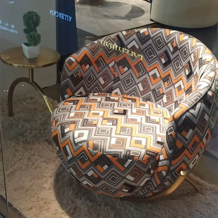 Lovely Coloful Living Room Chairs With Small Side Table Single Chairs