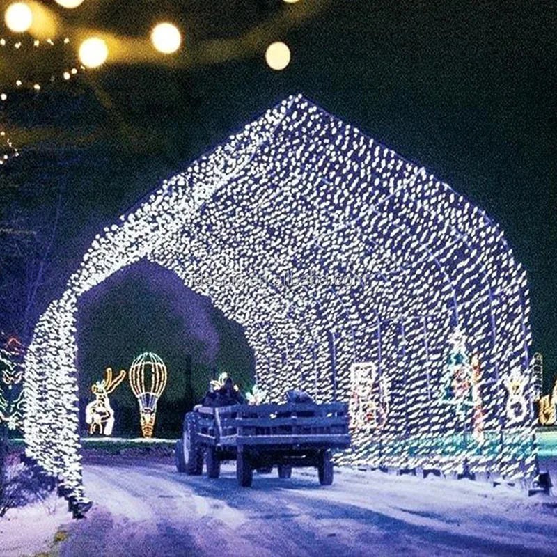 户外 3D巨型穿越LED圣诞礼物礼品盒，用于商业级冬季花园展示| Alibaba.com