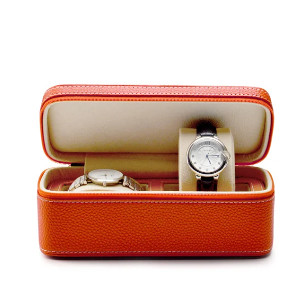collection full grain leather watch roll case travel watch box