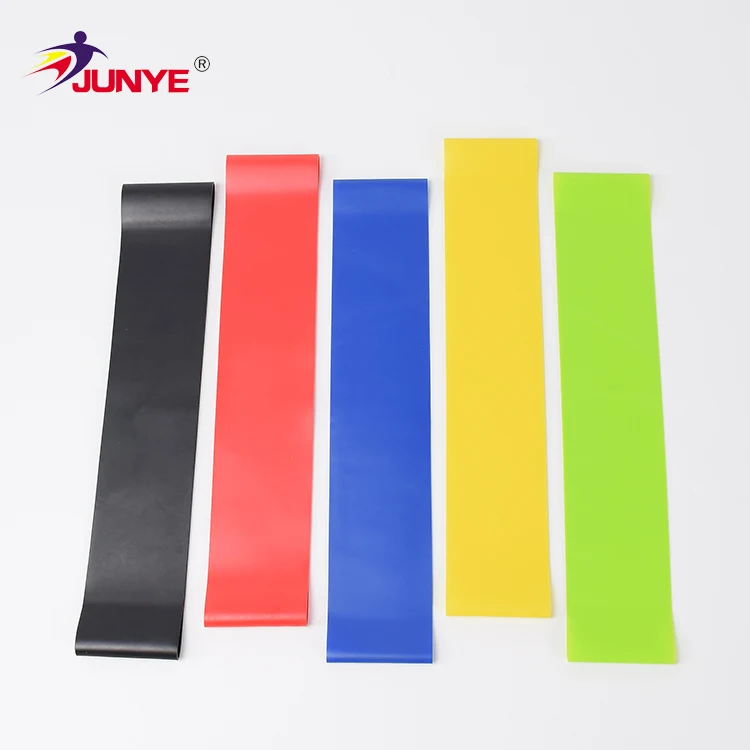 600mm Length Tpe Exercise Resistance Loop Circle Set Of 5 Level And