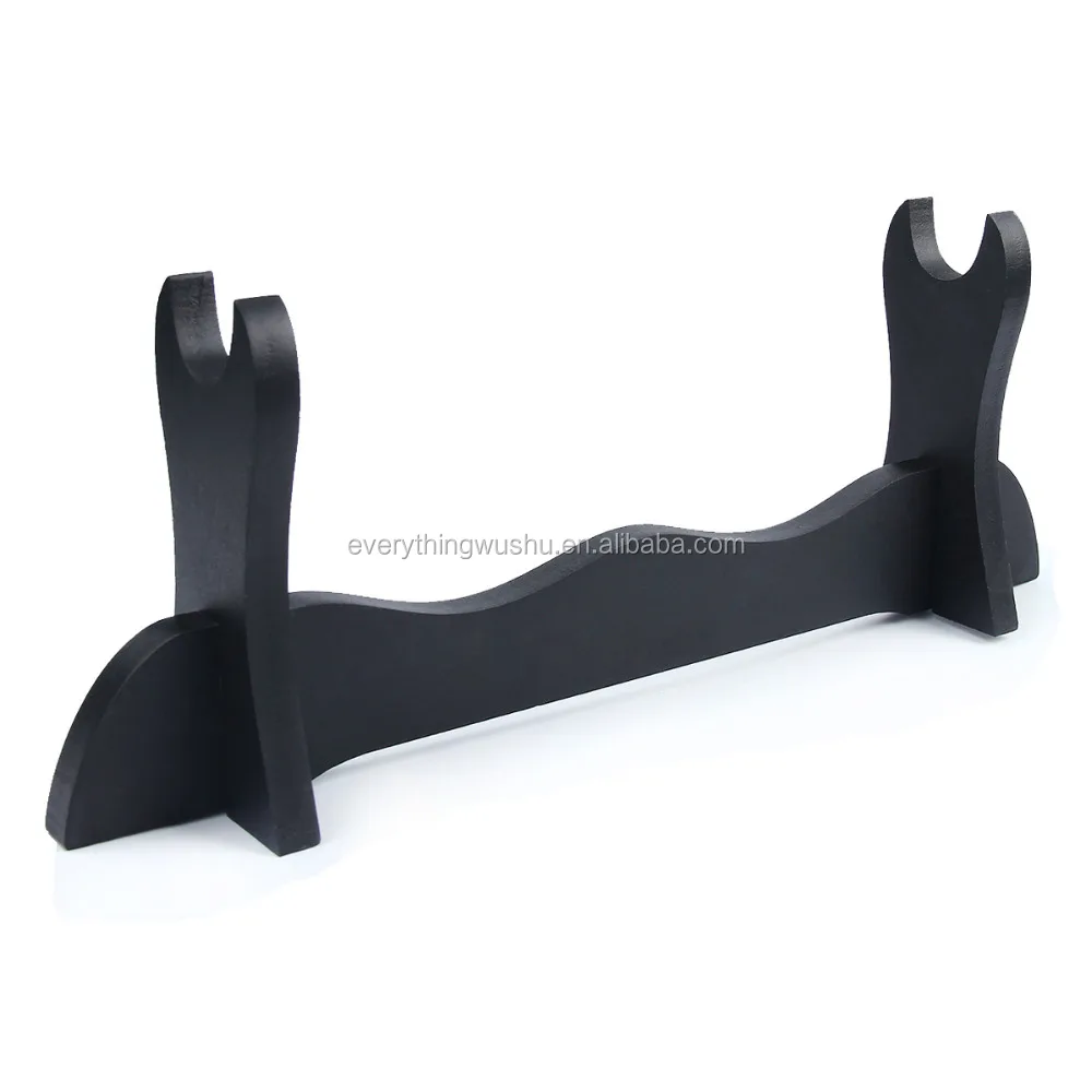 Black Wood Wall Mount Samurai Sword Katana Holder Stand Hanger Bracket Rack Display 1/2/3 Layer 4.9