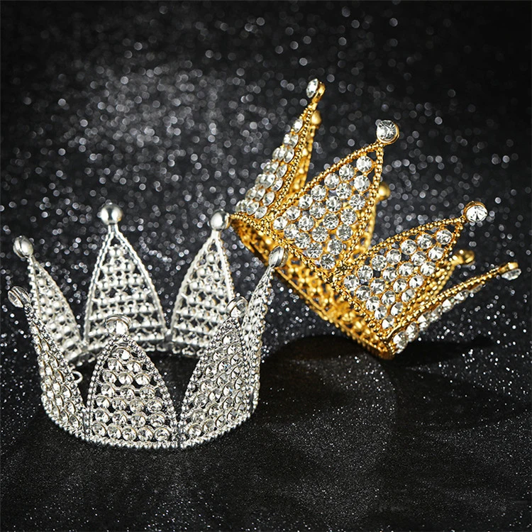 Gold Metal Tiara Wedding Crowns Fancy Simple Crown 2020 Bridal Tiara