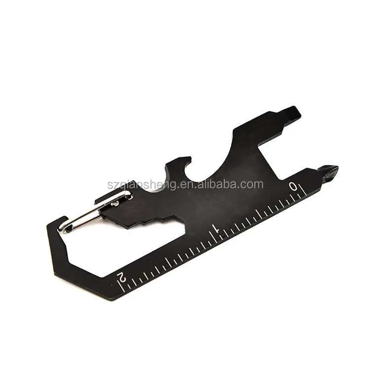 Outdoor Stainless Steel Multi-function Tool Card & Keyfinder Keychain - Oem