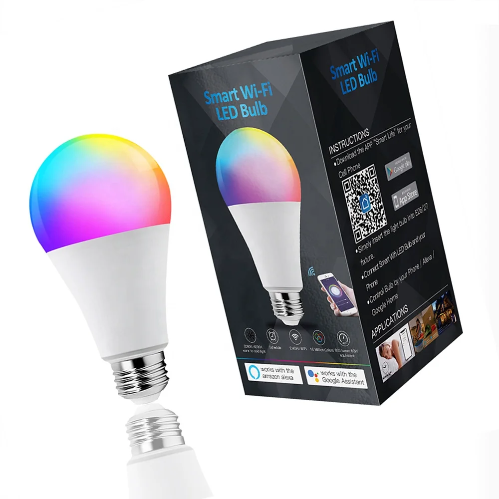 Factory Direct Sale Smart Bulb Wifi Led Light Work with Alexa Google Assistant