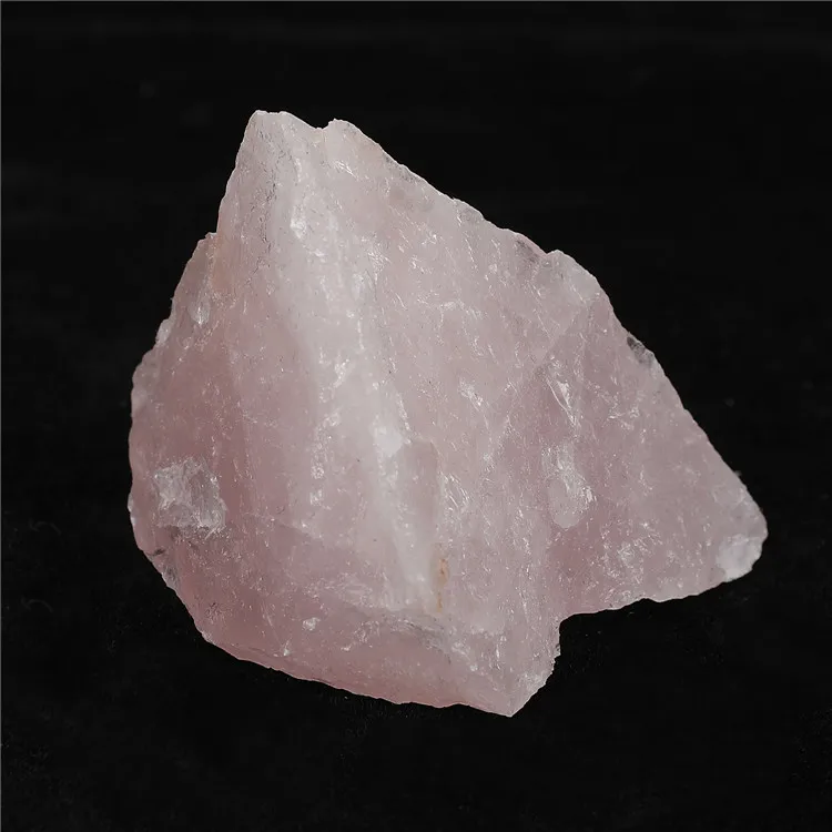 批发天然水晶玫瑰石英原石教学矿物标本
