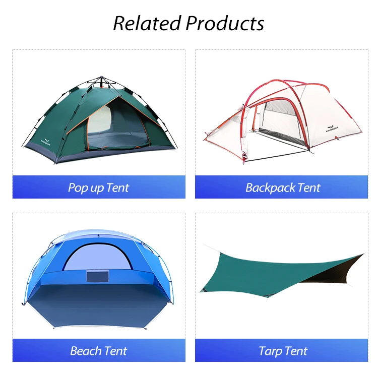 Outdoor Easy Setup Instant Backpacking Tent Waterproof Family Folding