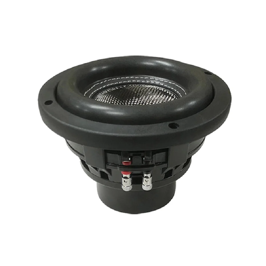 product 6 inch neodymium magnet power subwoofers 650 048 dual coils 300w rms peak power carbon cone surround 24v car subwoofer speaker-1