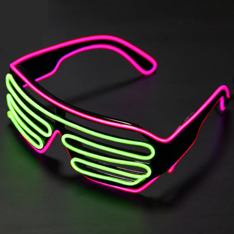 LED Shutter Glasses Light Up Shades Flashing Rave Wedding Party Supplies 