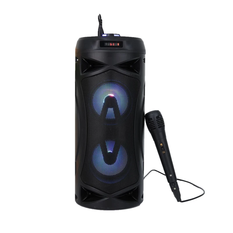 Big Power Small Standing Speaker Karaoke With Led Light Buy Speaker