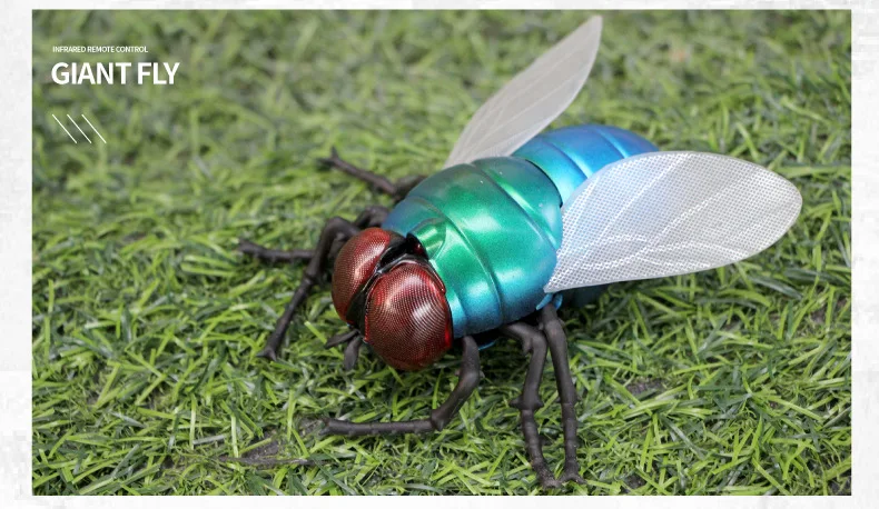 批发热卖创意人造昆虫塑料遥控苍蝇瓢虫红外遥控玩具儿童玩具