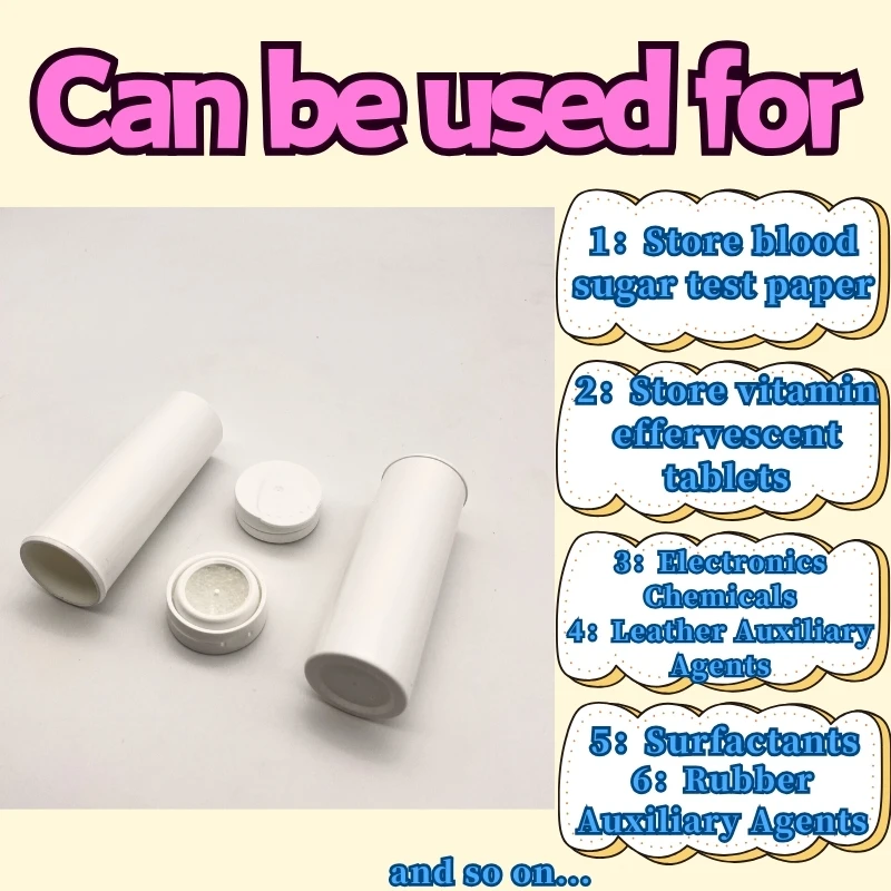 Cylindrical Silica Gel Desiccant Canisters Test Paper Drying Storage Tube Blood Sugar Test Paper