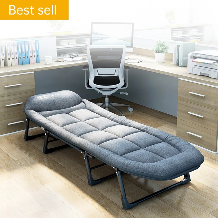 Reclining Folding Bed With Back Adjustable Camping Fishing Folding