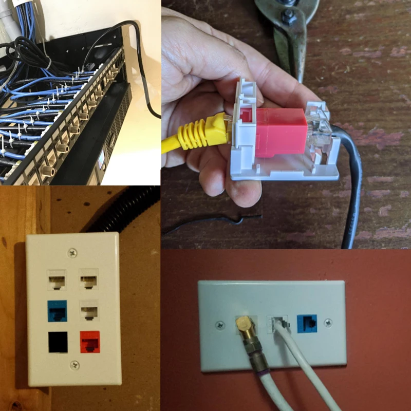 Wholesale Cat6 Keystone Jack Punchdown Network Zinc Diecasting