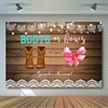 Pink Or Blue Baby Shower Gender Reveal Party Supplies Rustic Wood Photo Background Gender Reveal Backdrop