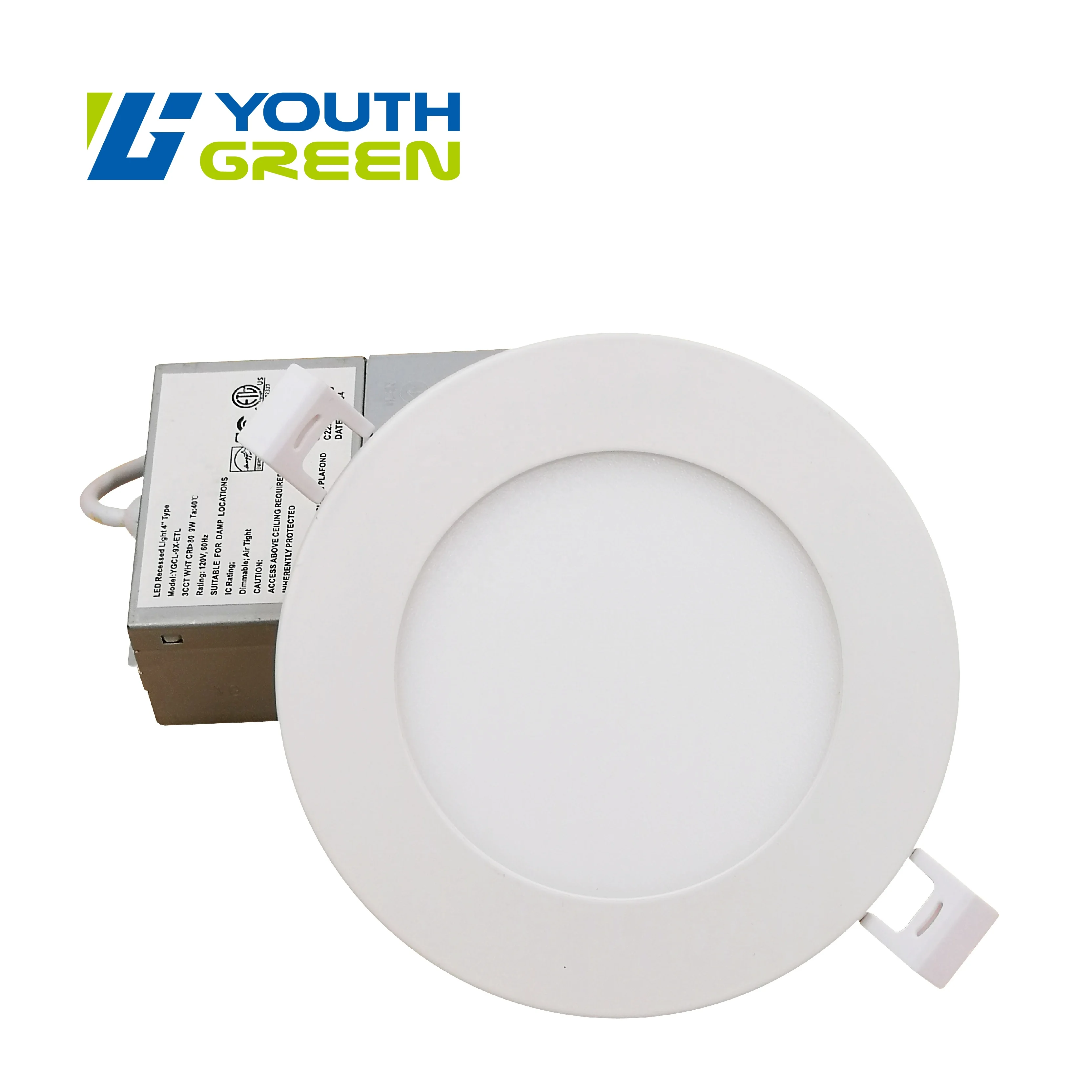 Factory Price YG Lighting 9W Slim LED Down Light  3000K YGCL-9X-ETL dimmable