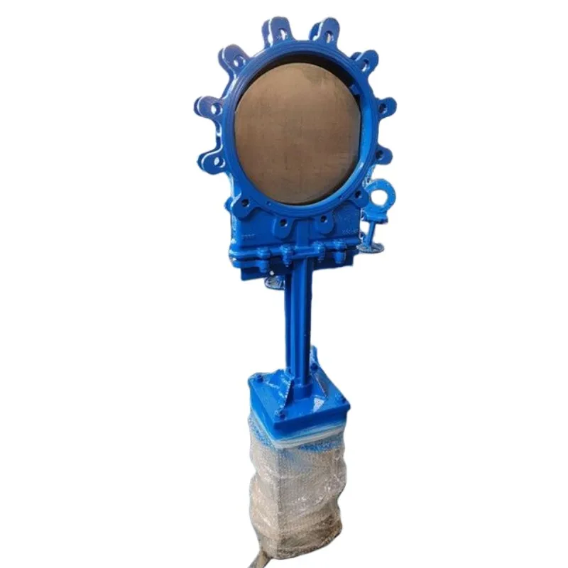 HGZK open-closing QZ-B-DXZ47 series stainless steel pneumatic non-rising rod knife gate valve manufacture