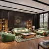 High-end luxury leather sofa set new design couches lounge for modern style living room furniture