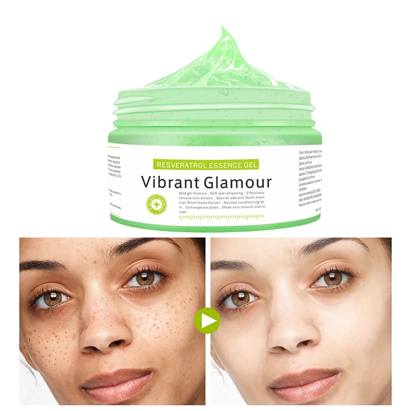 VIBRANT GLAMOUR 100ml Skin Care Whitening Anti Oxidant Melanin Dark Spot Removal Natural Organic Resveratrol Serum Face Cream Ge