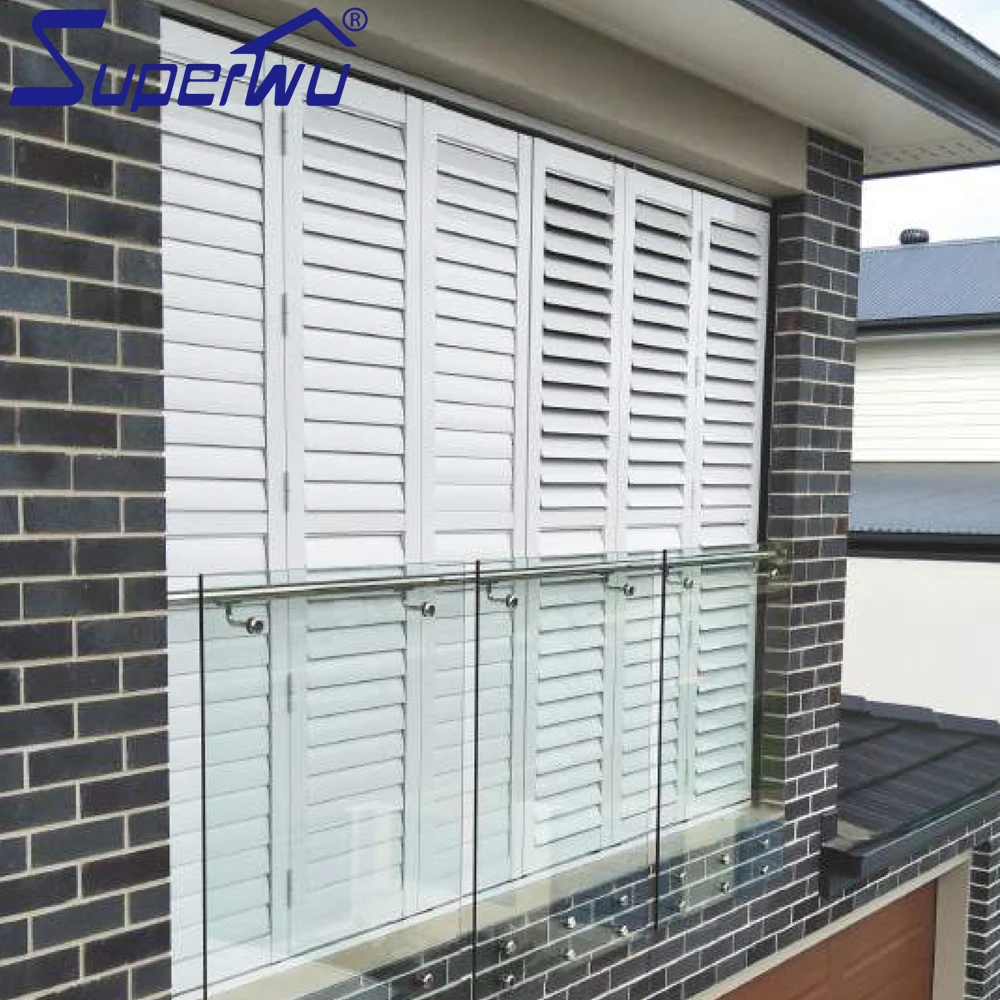 Australia standard hot design exterior bifold aluminium louvre windows customized size