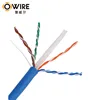 1000Ft Bulk 23Awg 4 Pairs Utp Cat6 Cable With Cmr Fire Retardant Cat 6 Cable Solid Bare Copper Factory Price