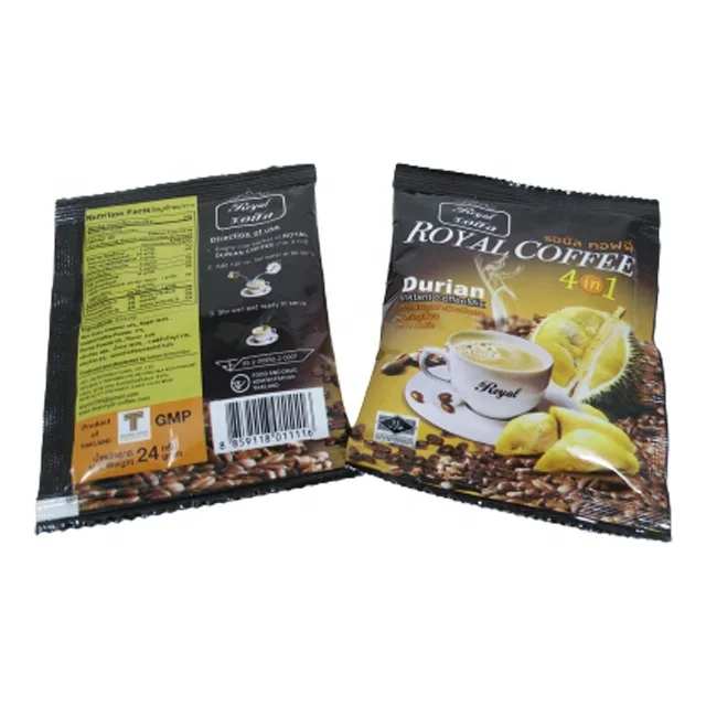 Hot Sale 144g Instant White Coffee Powder Mix With Durian Flavored For