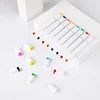 24 Artist Dual Tip Art Markers Set, Permanent Marker Pens Highlighters with Case Perfect for Illustration Adult Coloring Sketchi