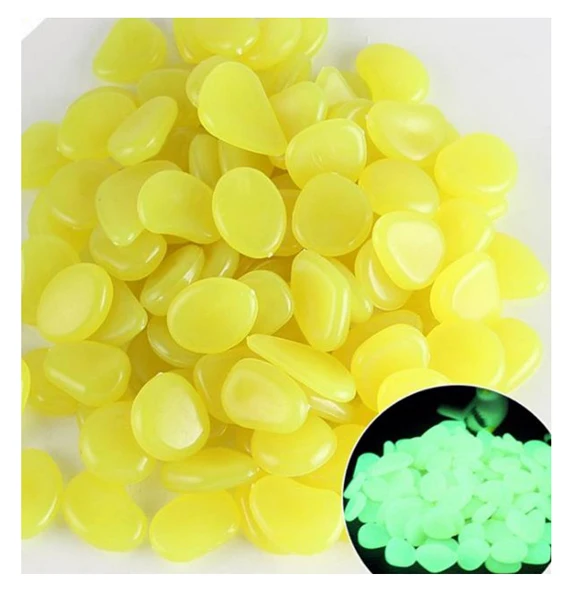 unime glow in the dark garden pebbles