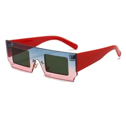Latest Fashion one piece lens women men unisex sunglasses uv 400 square rectangular sunglasses