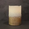 Christmas Decor Paraffin Wax Warm Light Flickering Flameless Large Decorative Candles White Candle Pillar