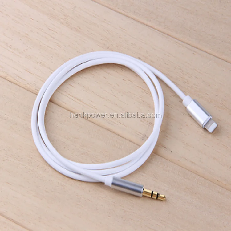1m For Lightning To Aux Cable Car Converter 3.5mm Jack Male Cable