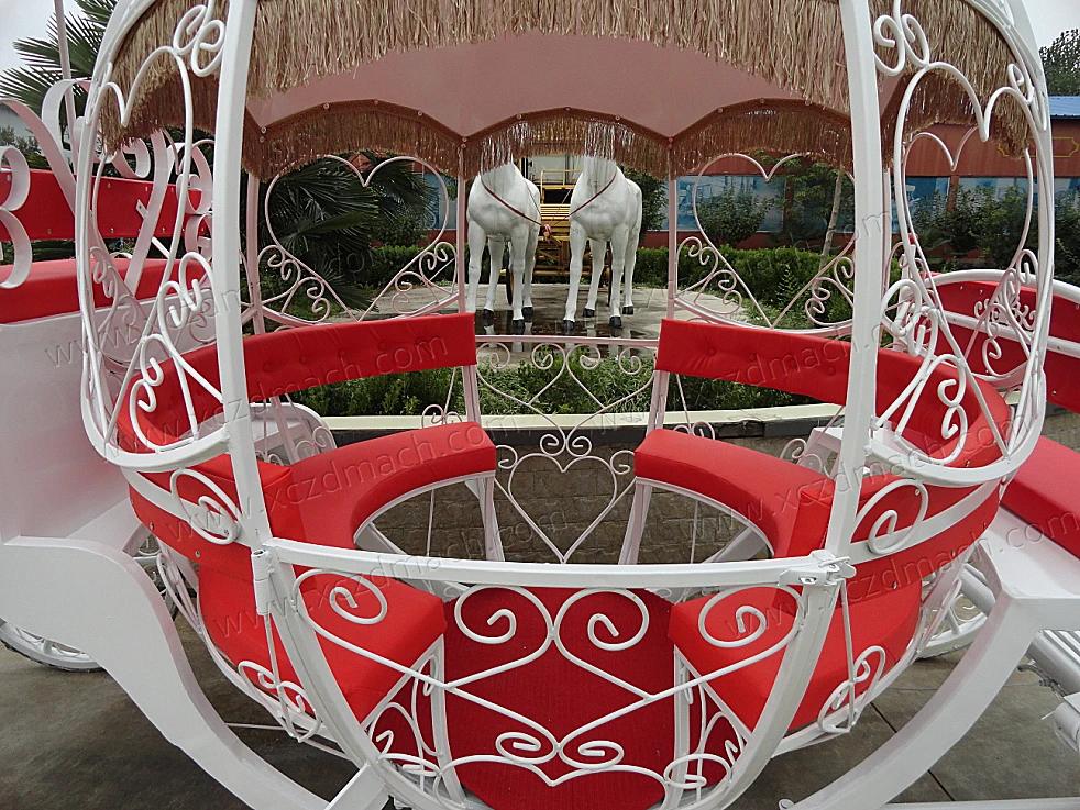 outdoor pumpkin carriage,electric horse carriage/wedding pumpkin