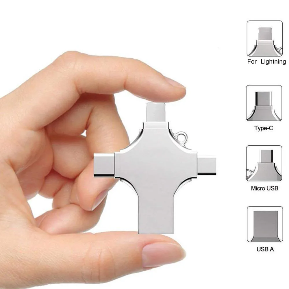 Gitra Unique OTG 4 In 1 USB Flash Drive Memory Stick Smart Phone 16GB 128GB - ANKUX.COM