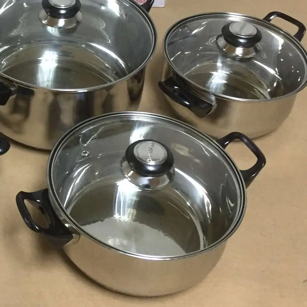Venta al por mayor ollas de acero inox Compre online los Ollas De Cocina De Acero Inoxidable Compatibles Con