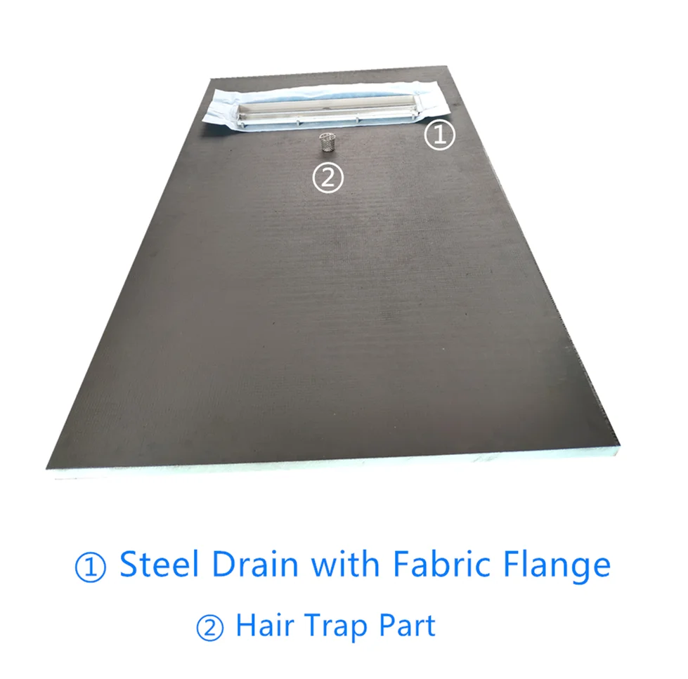 Xps Foam Board Shower Tray With Linear Drain 900*1200 For Europe Market