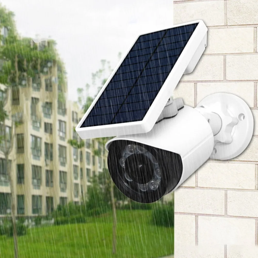 Fake Dummy Home Security CCTV Camera Surveillance Simulation Red LED Light CCD E 