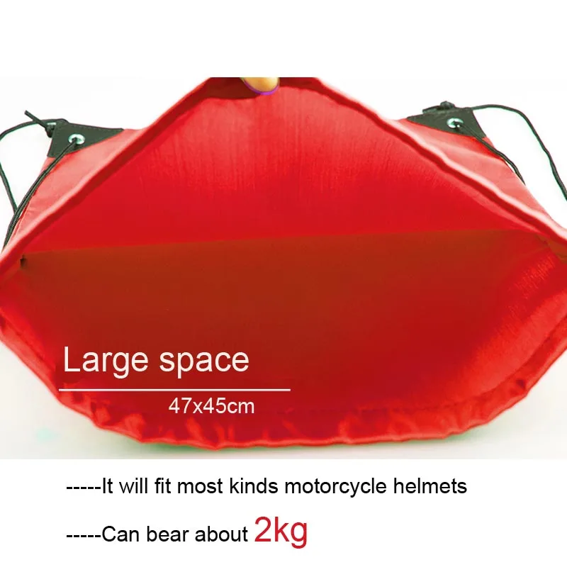 Motorcycle Motorbike Helmet Lid Protect Bag Black Draw pocket