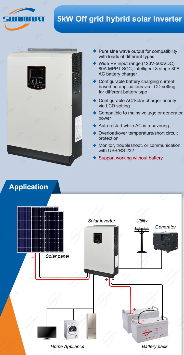 Axpert King Vmii 5kw Hybrid Solar Inverter Voltronic Solar Inverter ...