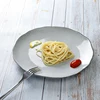 2019 New Style Handmade Plate, Tableware Ceramic Grey, Chaozhou Ceramic Restaurant Plate/