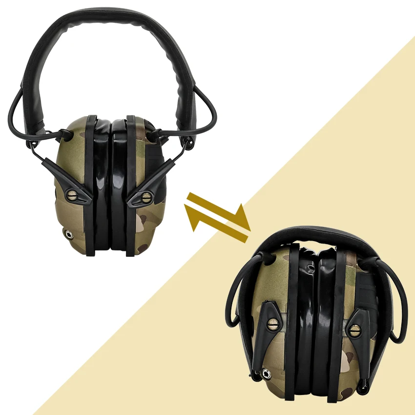 Tactical Electronic Shooting Earmuffs Noise Canceling Amplified Sound